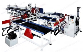 AUTOMATIC FINGER JOINT SHAPER WITH SCORING SAW AND AUTOMATIC FEEDING SYSTEM