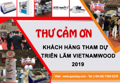 THƯ CẢM ƠN KHÁCH HÀNG THAM DỰ TRIỂN LÃM VIETNAMWOOD 2019